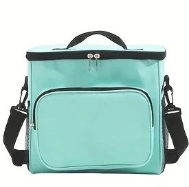 Large Insulated Reusable Lunch Bag With Adjustable Shoulder Strap Portable Thermal Food Tote For Women Men Work Picnic Travel