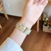 Marble Shell Pattern Resin Watch Band Butterfly Buckle Strap Compatible with Apple Watch Series 1–11 / SE / Ultra Fits 38–49mm