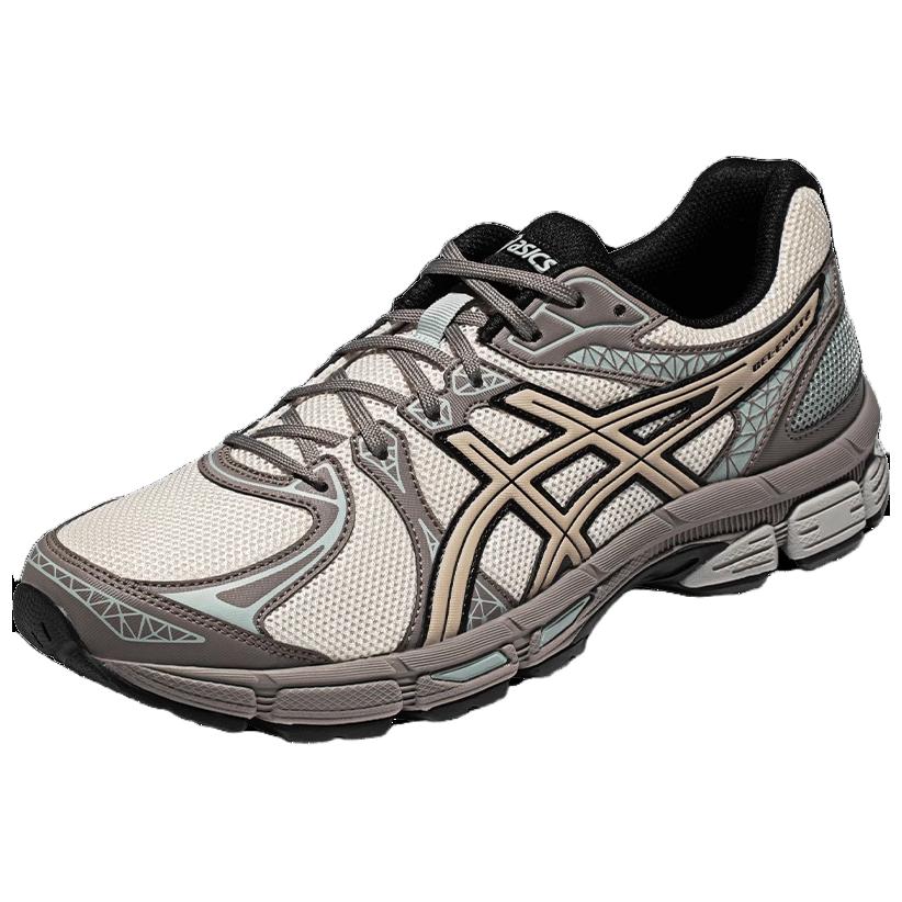 Asics Gel-Exalt 2 Fashion Lightweight Shock Absorbing Durable Breathable Low-Top Running Shoes Men sneaker White Gray Brown 1011B918-100