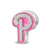 New In Copper Color Zircon Collection Pink 26 Letters Bead Charms Compatible With Pand 3mm Bracelets Do It Yourself Charm Pendant Woman Jewellery