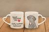 Curly Coated Retriever - cup with a dog, adorable cup with a heart-shaped handle, universal gift from the Art-Dog brand