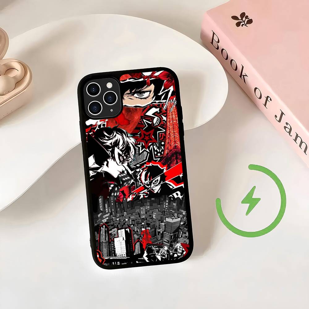 Game P-Persona 5 Cool Magnetic Charging Cover Phone Case For IPhone 17 16 14 13 12 11 15 Pro Max For Magsafe Wireless