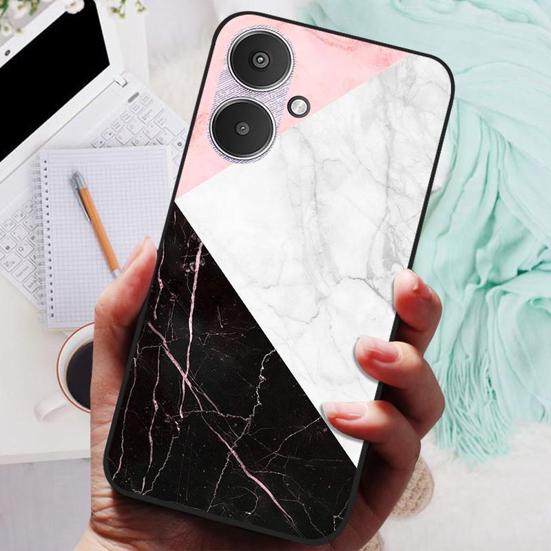 For Xiaomi Redmi 13C 5G Case Black Silicone Bumper Wolf Lions Soft TPU Covers for Xiaomi Redmi 13C 5G Funda Coque Protective