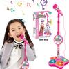 Kids Microphone With Light Stand Toy,Height-adjustable Microphone,Brain-Training Educational Toys Birthday Gift for Girl Boy