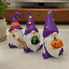 3PCS Halloween Dwarf Resin Gnomes Crafts Halloween Dwarf Statues Ornaments Party Decorations For Workplace Holiday Table Window