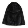 Women's Fluffy Faux Fur Jacket Long Sleeve Lapel Furry Coat Open Front Shaggy Jacket Winter Warm Outerwear