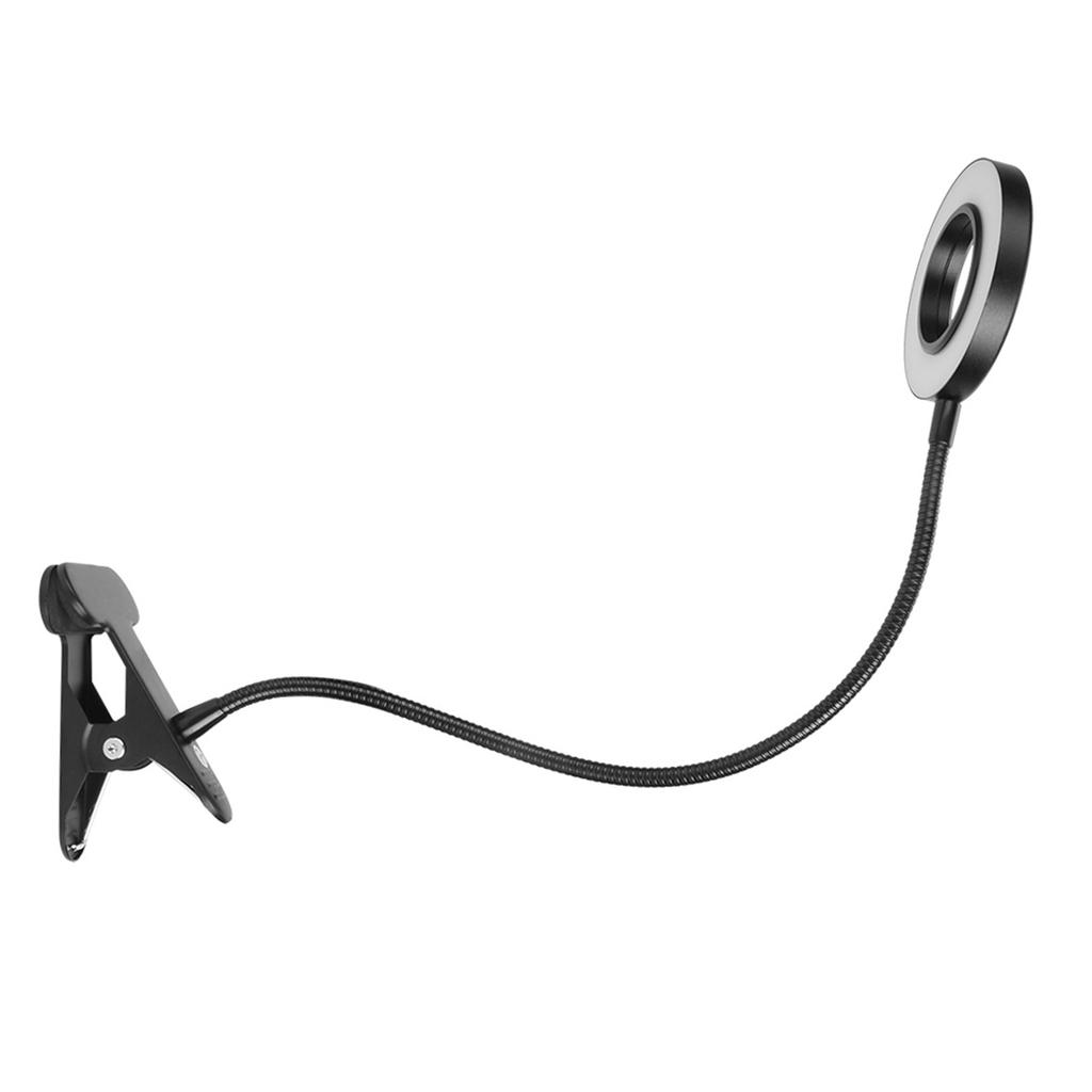 USB LED Desk Lamp Adjustable Dimmable Clip Reading Light for Office Tattoo BeautyBlack