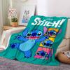 1pc Stitch Tropical Paradise Flannel Blanket,Ultra Soft Warm Plush Throw for Home Bedroom Bed Sofa Cover Camping Picnic gift Y7178