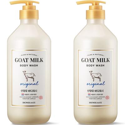 Kozí mléko tělový mycí gel Original, 800 ml, 2 kusy