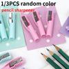 1/3pcs Pencil Cap and Sharpener Set, Designed To Integrate with Pencils, Featuring a Single Hole, Essential Tool for Drawing