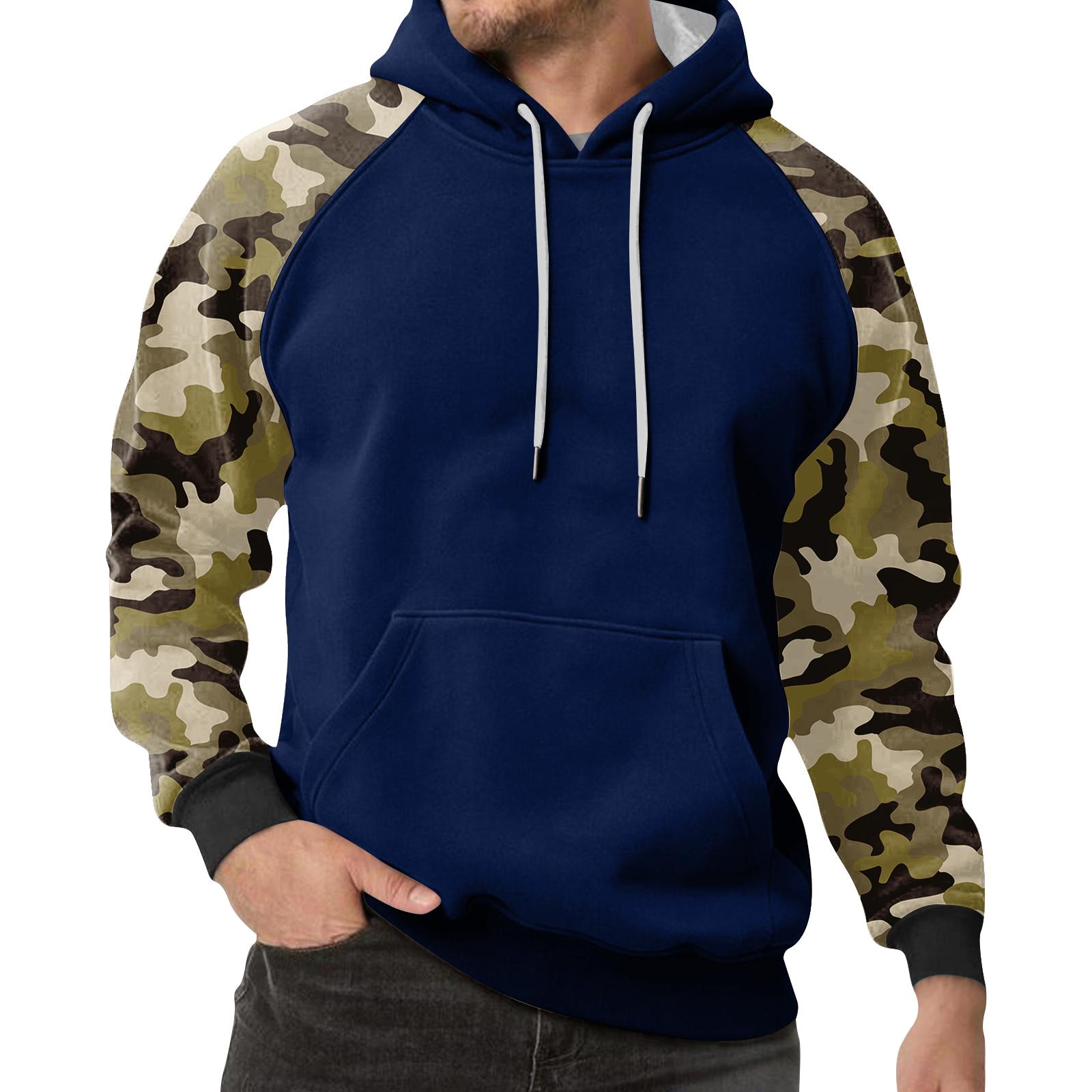 

Чоловічий камуфляжний світшот худі Чоловічий спортивний великий розмір повсякденний світшот L