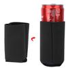 2PCS Neoprene Collapsible Outdoor Sports Water Bottle Cover Portable Cup Insulation Sleeve Bag AccessoriesBlack