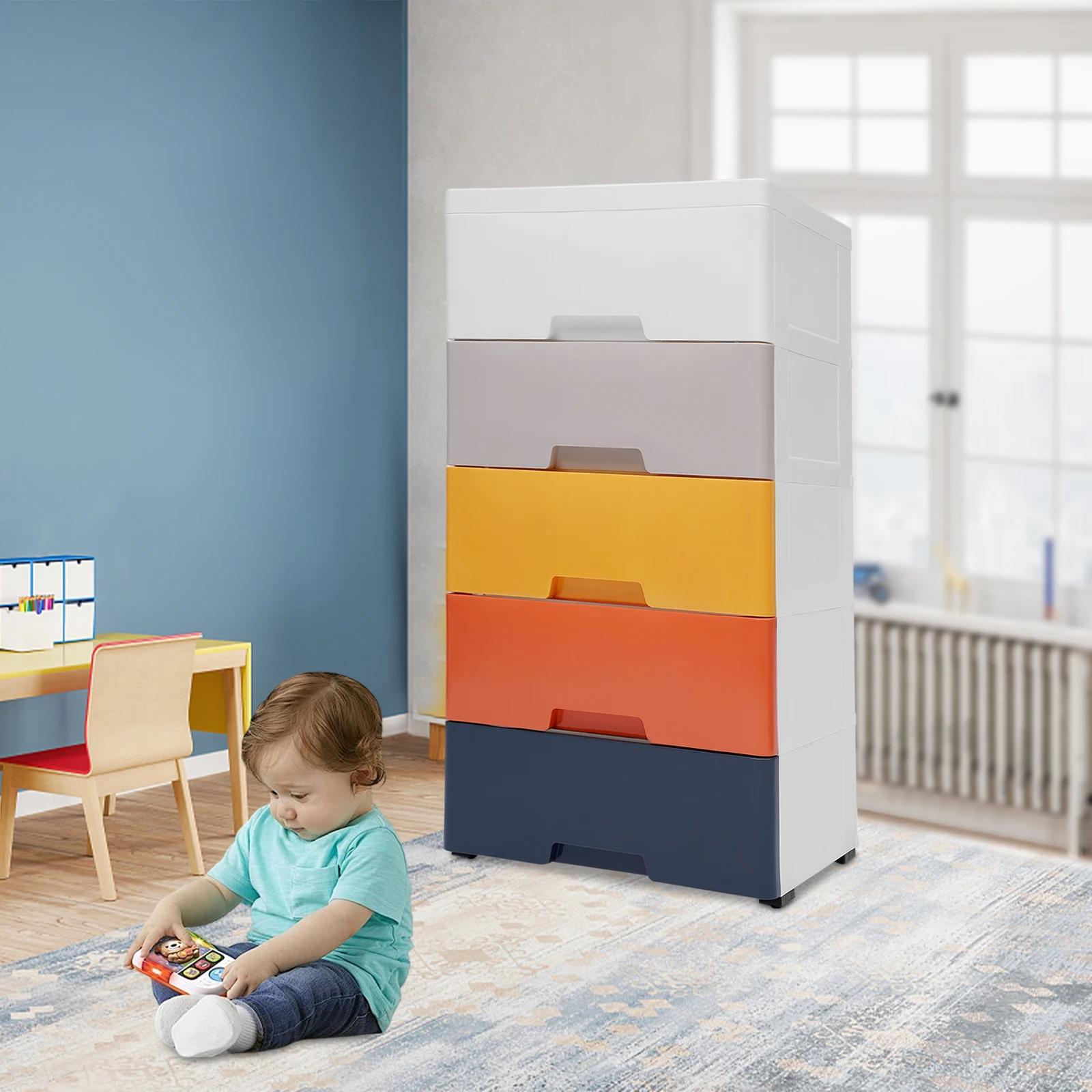 Bymaocar 5-layer Movable Dressing Table Storage Cabinet Multi-color Stackable Storage Furniture for Living Rooms and Bedrooms 15400₽