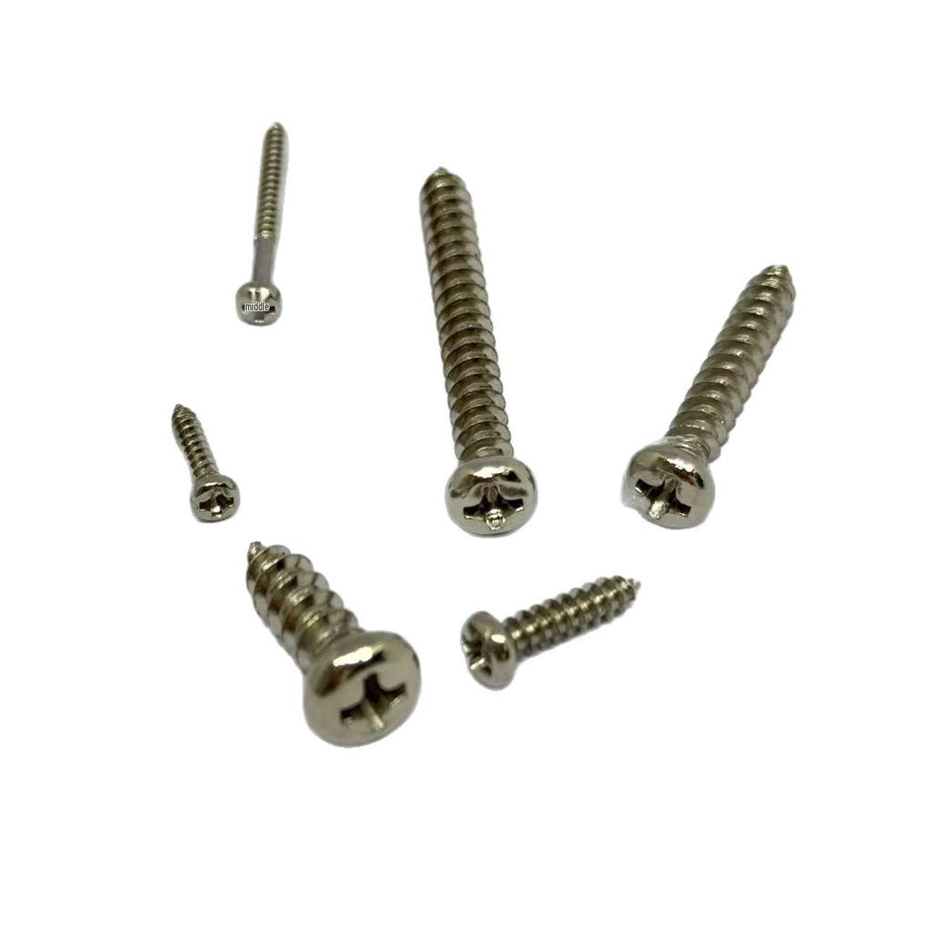 304 Stainless Steel Phillips Round Head Self-Tapping Screws M3/M4 Assortment