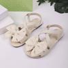 Outdoor Beach Casual Slippers Women Bow Flat Shoes Home Slides Women Sandals 2025 New Summer Lightweight Sandals Women