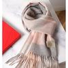 100 pure wool scarves for men and women, winter high-end new plaid scarves, gifts for couples