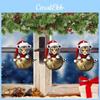 Flat Surface Acrylic Car Pendant With Tiger Wearing Christmas Hat Design