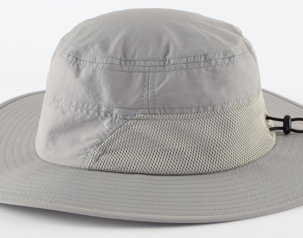 Outdoor Safari Adventure Wide UV Sun Mountain Light Gray [Connectyle] Men's UPF50+ Hat, Breathable, Hat, Brim, Protection, Hat, Fishing, Climbing,
