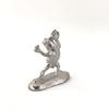 A miniature tin frog from the Choju Jinbutsu Giga perfect for your dry landscape painting, garden.