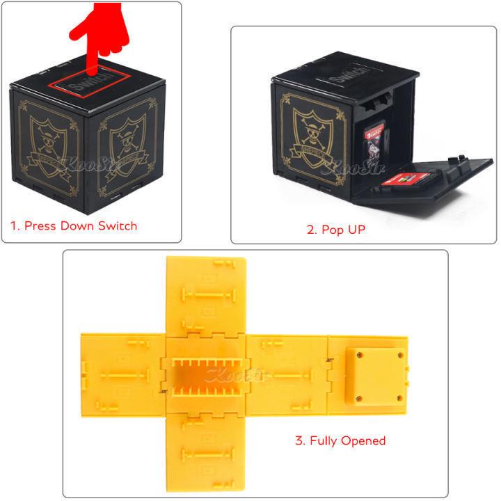 Switch OLED Console Game Card Storage Case - Large Capacity Folding Cartridge Holder