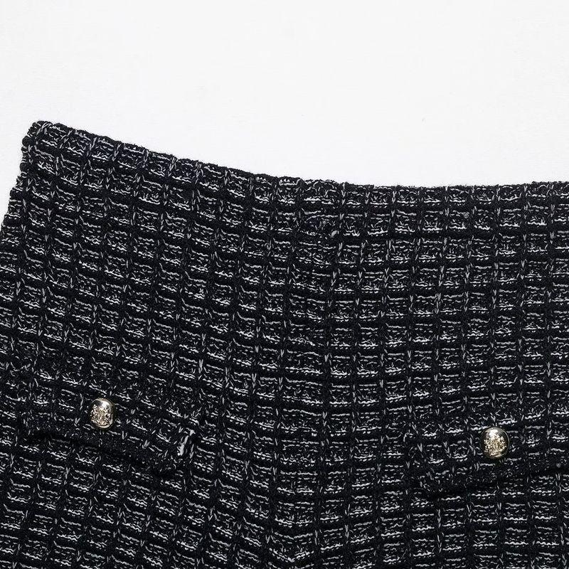 Kaslead New Women Clothes Western Style Fashion Simple Texture Tube Top Stretch Two-piece Set