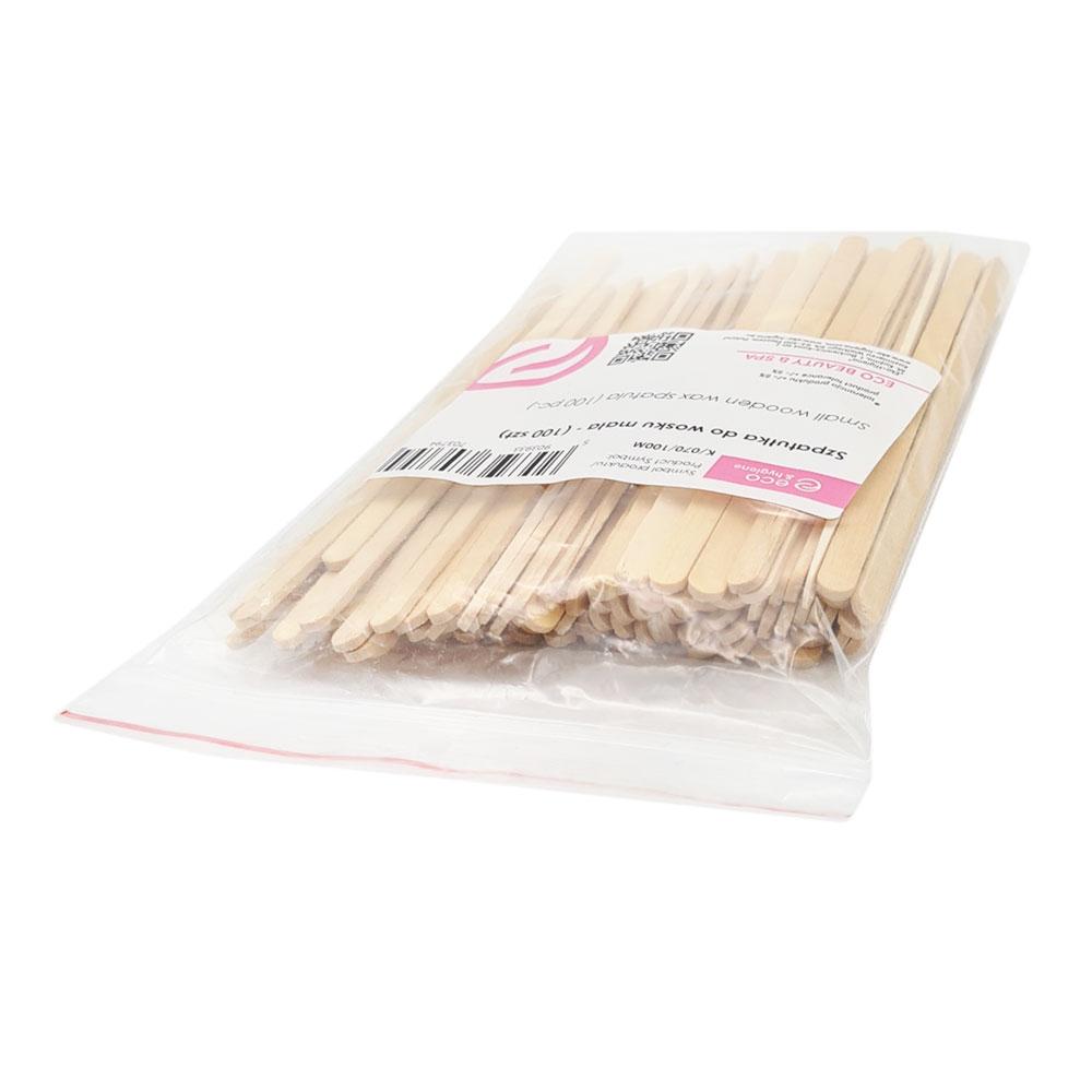 Small Wooden Spatula, Cosmetic Spatula for Waxing 100 Pcs