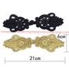 1 Para Złoto Czarny Chiński Zapięcie Żabka Węzeł Guzik Zapięcie do Toreb Odzieży Cheongsam Garnitur Tang Dekoracja Guzik do Szycia DIY