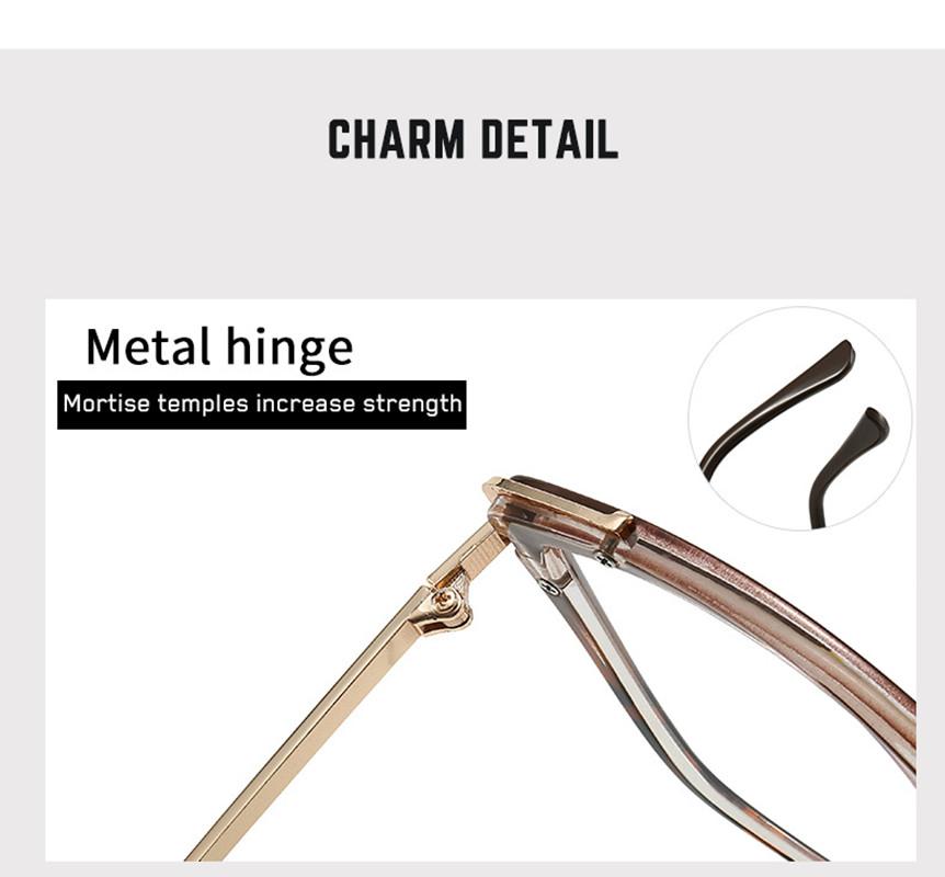 2026New Woman Reading Glasses High Quality Color Blocking Cat Eye Fashion Versatile Reading Eyeglasses Blocking Blue Light Reade