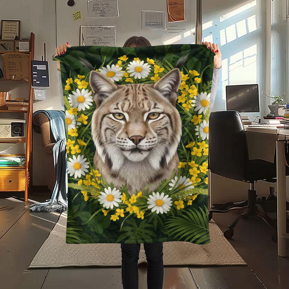 

1Pc Animals avatars Print Flannel Blanket, High quality Comfortable for All Seasons, Home Decor, Warmth and Comfort, Perfect for Christmas Gifts 80cm x 120cm