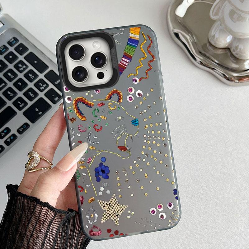 Black Spider Element Animal Print Phone Case For iPhone 16 Pro Max 15 14 13 12 11 XS X 8 7 Plus SE 2022 Shockproof Back Cover