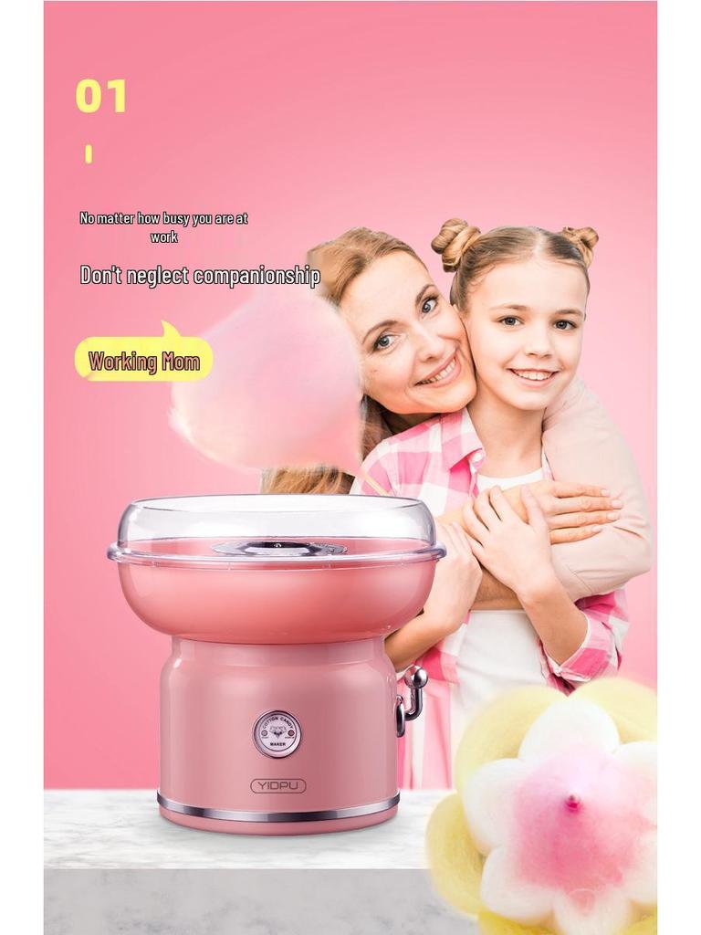 Elektrische Zuckerwattemaschine für Kinder - DIY Kleinmaßstäbige, Nicht-Stand-Haushaltsanwendung