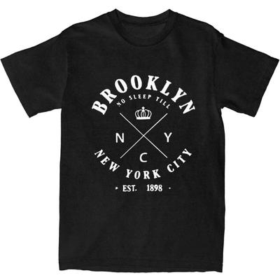 Δημιουργικά Brooklyn Est.1898 Νέα Υόρκη Μπλουζάκια Ανδρικά Γυναικεία Βαμβακερά T-shirts με Εκτύπωση Γραμμάτων Ρούχα Ενηλίκων