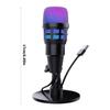 High Sensitivity Professional Dynamic Microphone for Streaming Computer Recording Mic Noise Reduction for Recording