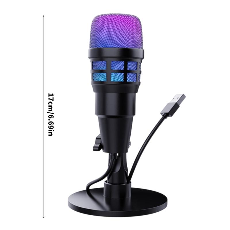 High Sensitivity Professional Dynamic Microphone for Streaming Computer Recording Mic Noise Reduction for Recording