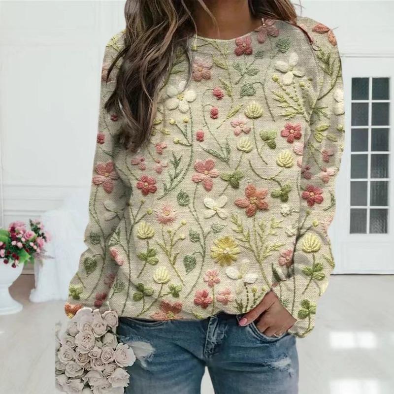 TIFICY Women's Fashion Casual Fall Winter Long Sleeve O-Neck Sweaters