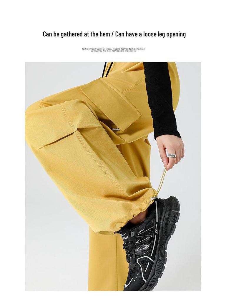 Women's High Waist Waterproof Wide Leg Trousers - Warm, Windproof, Quick-Dry Softshell for Autumn Cycling and Casual Wear