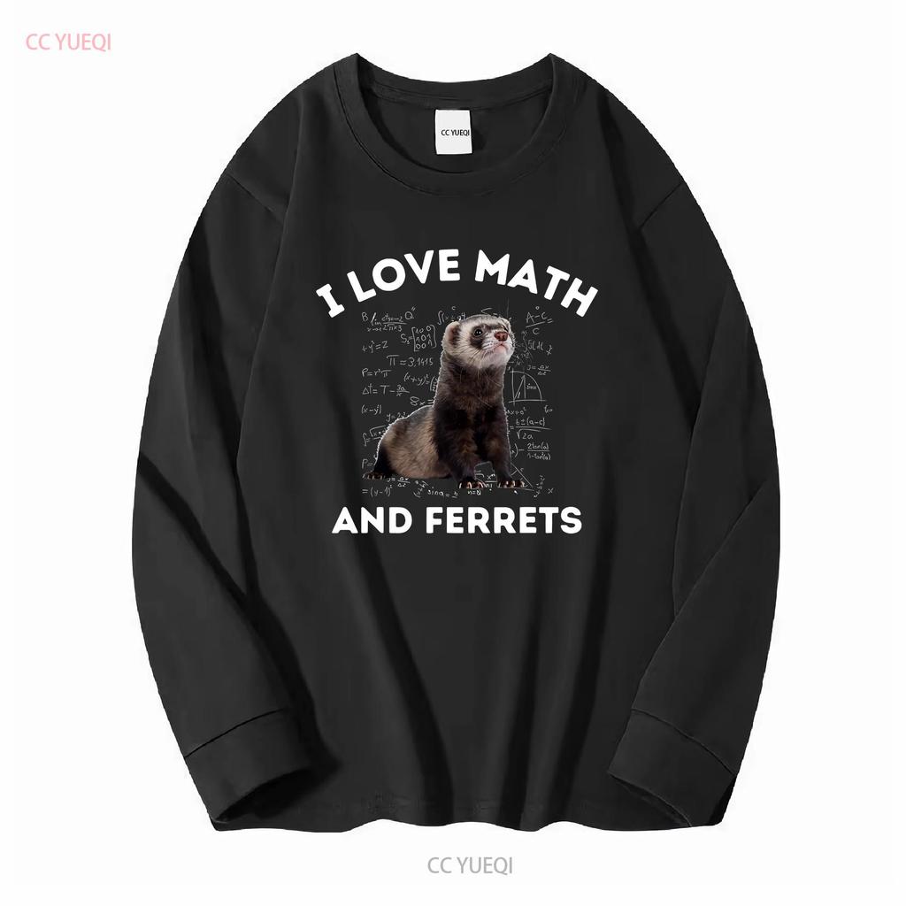 I Love Math And Ferrets Weasel Lover Algebra Stem Teacher T Shirt Size S 5XL vintage Washed graphic Unisex Stretched homme