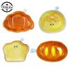 Ceramic Sushi Dipping Saucer Bread Plate Cute Croissant Pattern Dessert Plate Creative Ceramic Seasoning Plate Dipping Plate