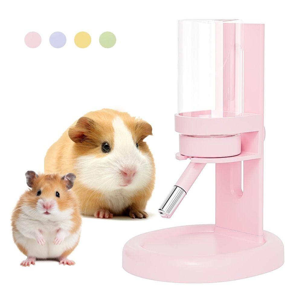 With Stand Holder Small Animal Water Dispenser 120ml Automatic Feeder for Hamster Golden Bear