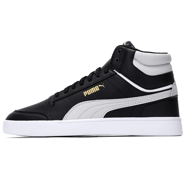 PUMA Shuffle Mid WTR Black White Team Gold Men s 385551-02 EU 36