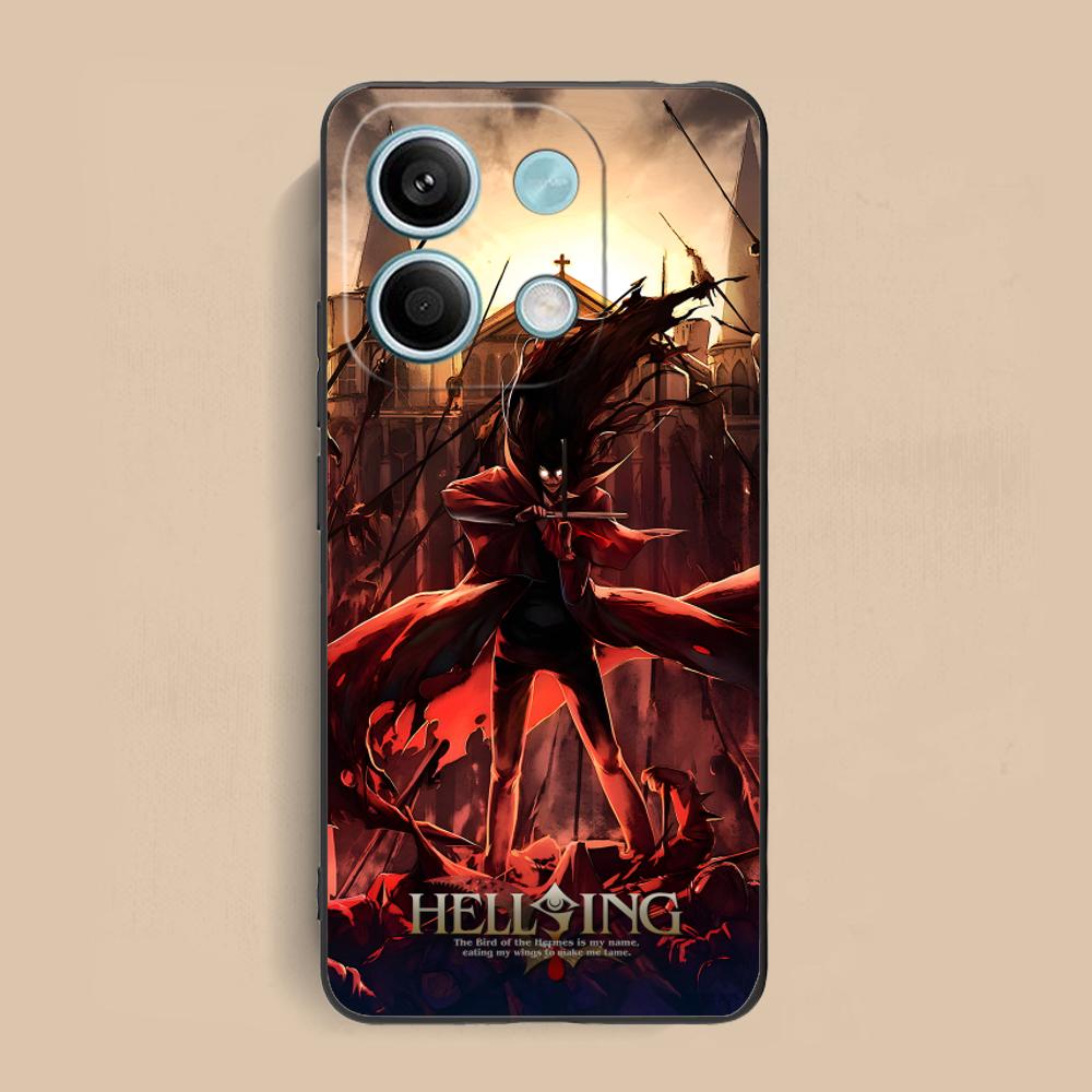 Anime Alucard Hellsing Phone Case for Xiaomi Redmi Note 14 13 12 11 S Pro Plus 4G 5G Colorful Printing Cover Luxury Cover Pretty