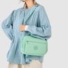 Crossbody Bag Multi-Layer Pocket Shoulder Bag Water-Repellent Nylon Women's Small Square Bag