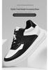 Men's Height Increasing Platform Shoes - 6CM Lift, Thick Sole, Cowhide Surface, Sports-Inspired, Fashionable Casual Footwear for Spring and Autumn