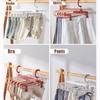1PCS Folding Trouser Hanger,Retractable Magic Skirt Rack with Adjustable Clip,Multi-functional Organizer Racks for Pants Bra