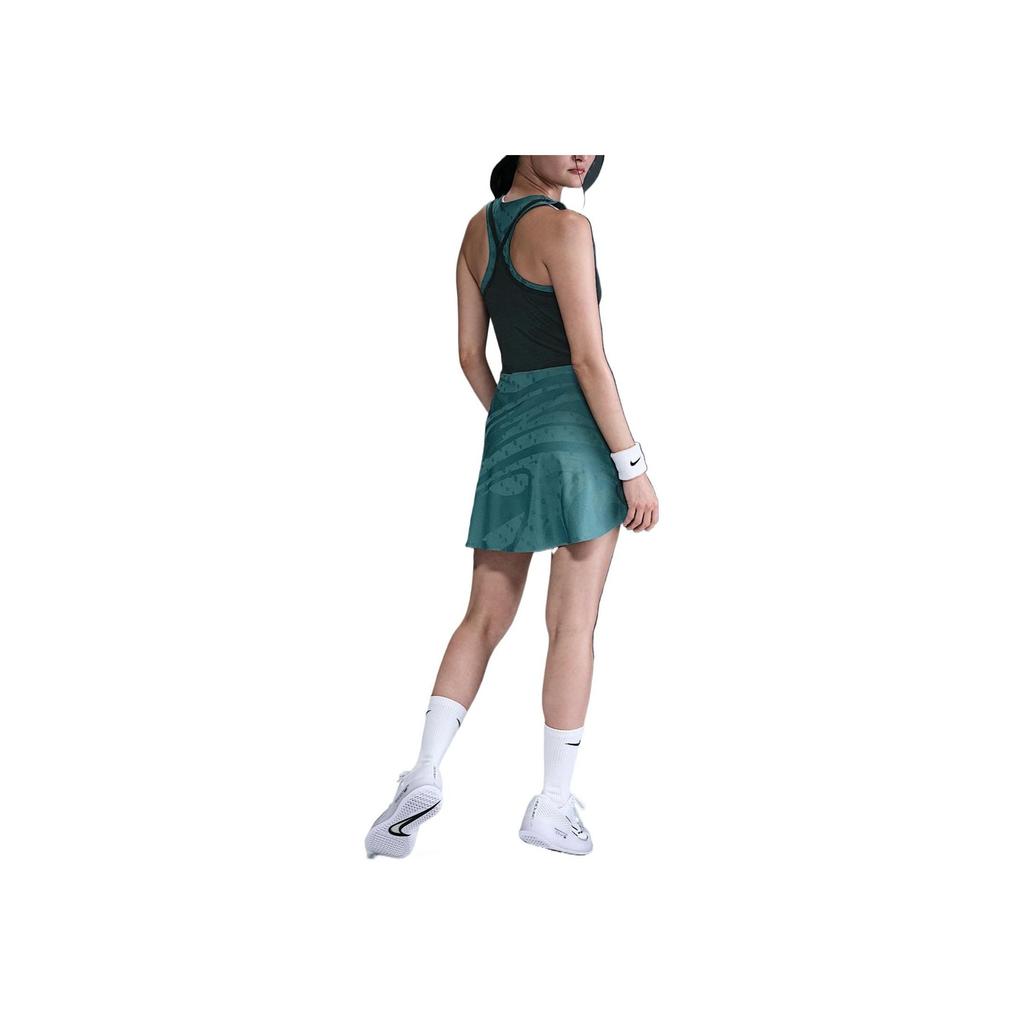 Nike Tennis Crew Neck Comfortable Casual Sleeveless Dress Women Dresses Mineral-Blue-Green Faded-Spruce High-Pressure FZ6464-379