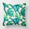 Nordic Fall Home Decor Autumn Throw Pillow Case Sofa Cushion Cover Modern Leaf Plant Green