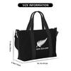 Neuseeland All Blacks Reise-Duffelbags Leichte Wasserdichte Wochenend-Übernacht-Handtaschen Unisex Tragbare Lässige Gepäcktasche