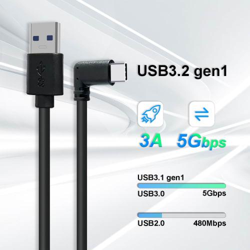[3M] Link Cable Compatible with Quest 2/1/Pro/Pico4 Accessories USB-A 3.0 & Type C Cable for Game PC/Steam VR [5Gbps High Speed ??Data Transfer PD60W