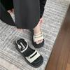 Summer Gladiator Platform Women Sandals Fashion Elegant Open Toe Shoes Ladies Outdoor Dress Platform Flats Sandalias
