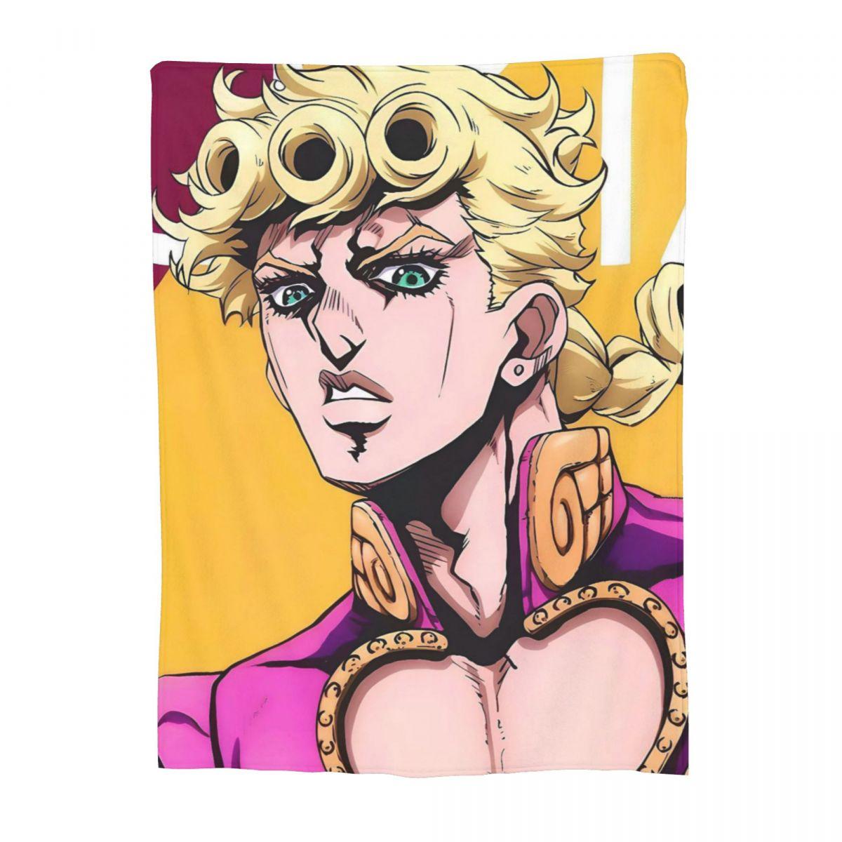 

Anime JOJO HD ART Blankets Soft Warm Flannel Throw Blanket Plush for Bed Living room Picnic Travel Home Sofa 80x60in